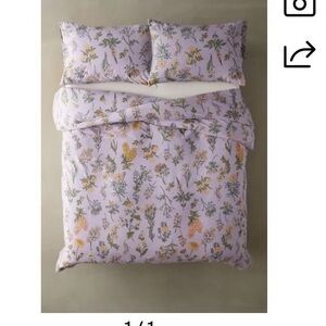 Floral Meadow Lavender Duvet Cover Set - Home Bedding
